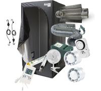 Pack Chambre de culture Complet 100x100x200cm - 600W - Kit complet avec eclairage HPS Cooltube, Timer, Extracteur et Ventilateur.