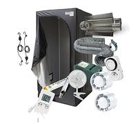 Pack Chambre de Culture Complet 80x80x160 / 100x100x200 / 120x120x200cm - 250W 400W 600W au Choix! Kit Complet avec eclairage HPS Cooltube, Timer, Extracteur et Ventilateur. (100x100x200cm - 400W)