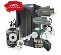 Pack Chambre de Culture Indoor 80x80x160cm - kit Cooltube HPS 250W - Inclus Engrais, Pots et terreau Biobizz - Pret-à-Planter !