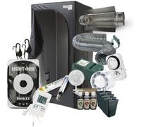Pack Chambre de Culture Indoor - Tente 120x120x200cm - kit Cooltube HPS 400W - Inclus Engrais, Pots et terreau Biobiz