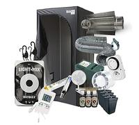 Pack Chambre de Culture Indoor - Tente 80, 100 ou 120cm - kit Cooltube HPS 250, 400 ou 600W - Inclus Engrais, Pots et terreau Biobizz - Pret-à-Planter ! (100x100x200cm - 600W)