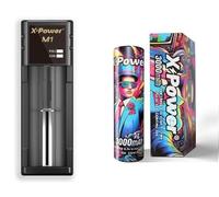 Pack Chargeur Accu M1 avec 1 Accu 18650 3000mAh - X Power