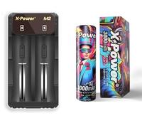 Pack Chargeur Accu M2 avec 1 Accu 18650 3000mAh - X Power