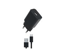 Pack Chargeur Secteur 12W avec USB-A Micro-USB Charge Rapide Noir