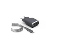 Pack Chargeur secteur Fast & Smart + câble Micro USB renforcé 1.2m Gris