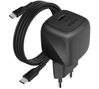 Pack Chargeur Secteur Rapide USB-C 45W Power Delivery et PPS avec Câble USB-C 1m Noir