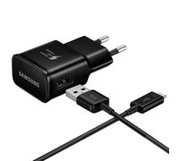 Pack Chargeur Secteur Samsung 15W USB-A avec câble USB-C vers USB-A 1m Noir