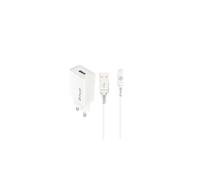 Pack Chargeur Secteur USB 12W et Câble Lightning vers USB 1,2m Blanc