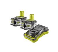 Pack chargeur ultra rapide RYOBI 5,0 A + 2 Batteries Lithium+ 18V ONE+™ - 5,0 Ah - 5133004453