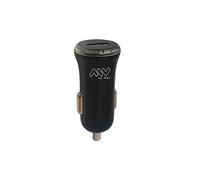 Pack Chargeur Voiture 2A avec Câble USB-C 1m Ultra Rapide Noir