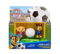 Paw Patrol – Pack 2 figurines KickandScreFootballPups I – Accessoires football – Multicolore