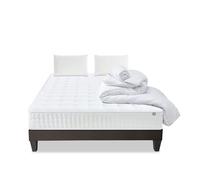 BELLECOUR LITERIE - Pack Prêt à dormir CHÂTELET 160x200 cm - Matelas Mémoire de forme + Sommier + Accessoires G