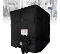 Pack Chauffage Complet Pour Fût IBC - Inclut Couverture Isolante 4000W Et Unité De Contrôle Numérique 0-120°C, Prêt À L'Emploi(Black)