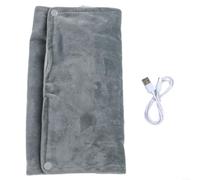 Pack chauffant USB gris 26 x 15 cm en flanelle douce