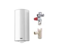 Pack Chauffe eau électrique 200 Litres Initio blindé vertical + Groupe de sécurité 3/4 + Siphon
