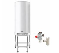 Pack chauffe eau électrique 200 Litres Sagéo stéatite ARISTON + Trépied + Groupe de sécurité 3/4 + Siphon