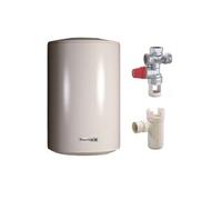 Pack Chauffe eau électrique Stéatis vertical 75 Litres + Groupe de sécurité 3/4 + Siphon de groupe