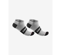 Pack chaussettes Castelli Lowboy 2 blanc (2 paires) - S-M