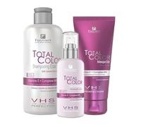 Pack cheveux colorés avec lait sans rinçage Eclat Total Color Fauvert Professionn