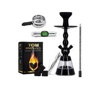 pack chicha 3b x-star 3.0 noire avec charbon, foyer silicone, chauffe charbons et tuyau marrakech Neutre