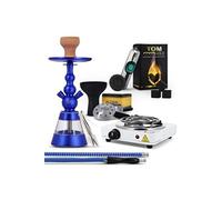 pack chicha altair khephren bleue chauffe-charbon et plaque électrique et foyer vortex et tom cococha Multicolore