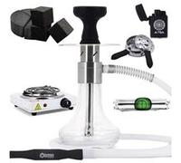 pack chicha oduman monster et charbons et chauffe charbon et foyer silicone et plaque allume charbon Neutre