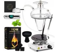 Pack chicha Oduman N5 Junior + Foyer Vortex Silicone + Kaloud Lotus + Plaque électrique + Charbon Tom Cococha Multicolore, Multicolore