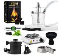 Pack chicha Oduman Travel N2 + Kaloud Lotus + Allume Plaque + Pompe + Charbon Tom Cococha Multicolore G