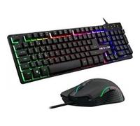 Combo KRYPTON - THE G-LAB - Pack Clavier et Souris Gamer Filaire Rétro - Éclairage RGB