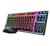 Pack clavier et souris gamer TRUST Combo TKL THADO RGB