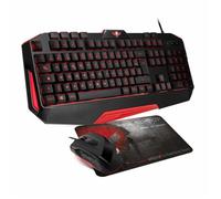 Spirit of Gamer Pro MK3 clavier Souris incluse Jouer USB AZERTY Noir