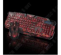 Pack Clavier et Souris Gaming - TD® - Ergonomique - Éclairage LED - 5500 DPI - Filaire