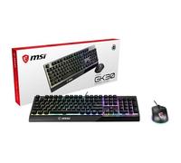 Pack clavier et souris - MSI - Vigor GK30 IT - Semi-mécanique - RGB Mystic Light - Touches multimédia