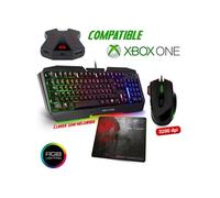 Pack Clavier semi mécanique Pro-K5, souris RGB et tapis PRO pour console XBOX ONE - Convertisseur inclus