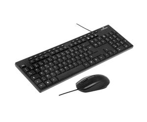 Pack Clavier Souris - BLUESTORK - MEDIA OFFICE - Filaire - Azerty - Compatible Windows - Noir