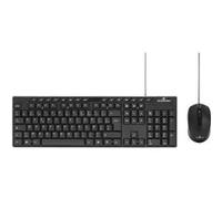 Pack Clavier Souris - Bluestork - Media Office - Filaire - Azerty - Compatible Windows - Noir Noir G