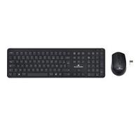 Bluestork - Pack clavier souris sans fil Noir SLIM