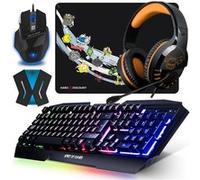 pack clavier souris casque ps4 pro-k5 rgb et convertisseur