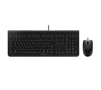 Pack clavier-souris CHERRY DC-2000 noir Ensemble bureautique professionnel avec clavier et souris filaires.