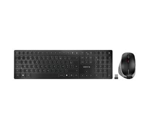 Pack clavier-souris CHERRY DW9500 SLIM USB + Bluetooth L'ensemble design USB + Bluetooth rechargeable, conçu pour les utilisateurs exigeants.