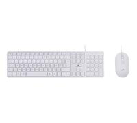 Pack clavier souris filaire - BLUESTORK - KB Mac - Compatible Mac - Blanc