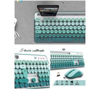 Pack Premium Clavier sans fil + SOURIS sans fil optique Wireless Desktop ADVANCE nano récepteur USB
