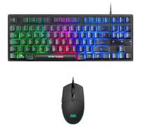 Pack Clavier Souris RGB Gamer - Mars Gaming - MCPTKL - TKL - Noir - Éclairage RGB Breathing & Flow