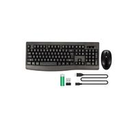 Pack clavier souris sans fil rechargeable BLUESTORK - Noir