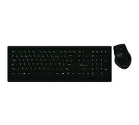 Pack Clavier Souris sans fil USB AZERTY Ultraplates Élégant MediaRange Noir Noir G