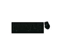Pack Clavier Souris sans fil USB AZERTY Ultraplates Elégant Noir