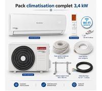 Pack climatisation monosplit Alys Ariston 3,4 kW + kit installation