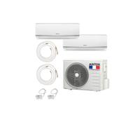 Pack Climatiseur reversible bi-split AIRTON - A Poser Soi-meme - 2500W - 2500W - Readyclim 2x4M - WIFI