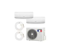 Pack Climatiseur reversible bi-split AIRTON - Prêt à poser - 2500W - 2500W - Readyclim 2x6M