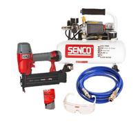 Senco – Pack cloueur pneumatique FIP18 avec compresseur silencieux AC4504 et accessoires